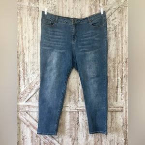 AvenueDenim Light Wash Skinny Jeans